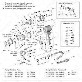 Graco Fusion AP Main Unit Exploded Diagram 