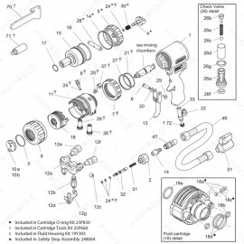 Graco Fusion PC Main Unit Exploded Diagram 