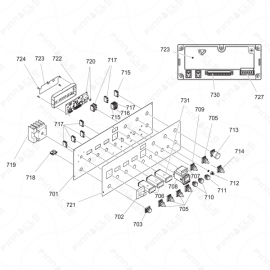 Gusmer H-20/35 Control Panel Exploded Diagram