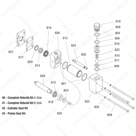 Gusmer H-20/35 Proportioner Pump Exploded Diagram