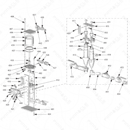 Reactor A-20 Air Motor Pump Assembly Exploded Diagram