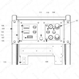 Reactor A-20 Control Panel Exploded Diagram