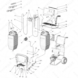 Reactor E-10 Unheated Main Unit Exploded Diagram