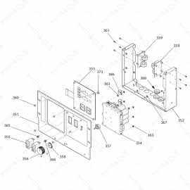 Reactor E-10hp Display Exploded Diagram