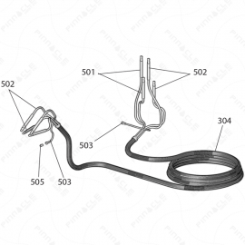 Reactor E-10hp Hoses Exploded Diagram