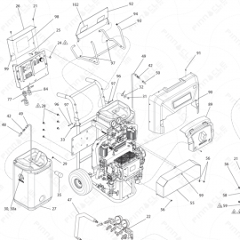 Reactor E-10hp Main Unit Exploded Diagram