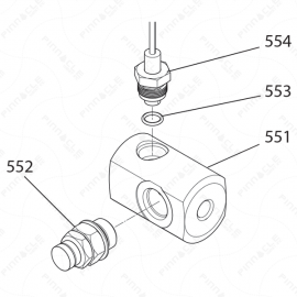 Reactor E-10hp Outlet Manifold Exploded Diagram