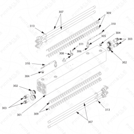 Reactor H-Series 8.0kW Dual Zone Heater Exploded Diagram