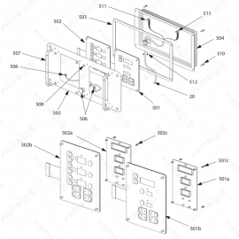 Reactor H-Series Display Exploded Diagram