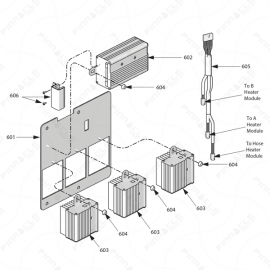 Reactor H-Series Temperature Control Exploded Diagram