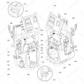 Reactor I-Series Proportioner Exploded Diagram