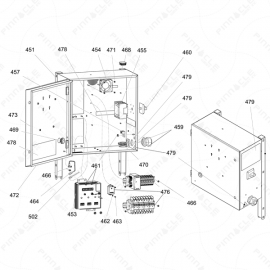 Reactor 2 E-Series Electrical Enclosure Exploded Diagram 