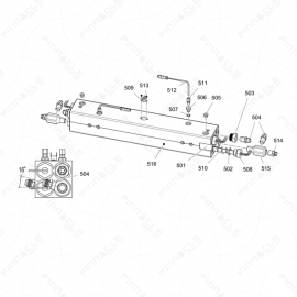 Reactor 2 H-Series 10.2kw 2 Zone Heater Exploded Diagram 