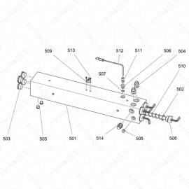 Reactor 2 H-Series 10.2kw 1 Zone Heater Exploded Diagram 