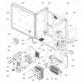 Reactor 2 H-Series Electrical Enclosure Exploded Diagram 