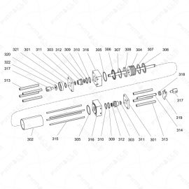 Reactor 2 H-Series Hydraulic Cylinder Exploded Diagram 