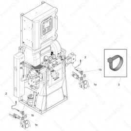 Reactor 2 H-Series Inlet Sensor Exploded Diagram 