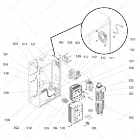 Reactor 2 I-Series Electrical Enclosure Exploded Diagram