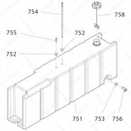 Reactor 2 I-Series Fuel Tank Exploded Diagram