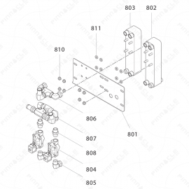 Reactor 2 I-Series Heat Exchanger Exploded Diagram