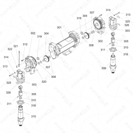 Reactor 2 I-Series Proportioner Assembly Exploded Diagram