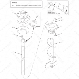 Twistork Helix Mixer, CS Exploded Diagram