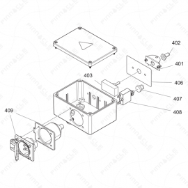 ToughTek CM-20 Control Box Assembly Exploded Diagram 