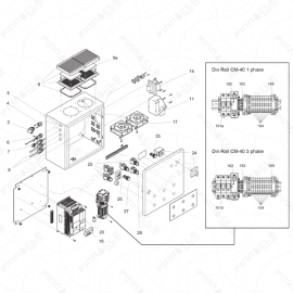 ToughTek CM-40 Electrical Enclosure Exploded Diagram 