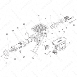 ToughTek CM-40 Main Unit Exploded Diagram 