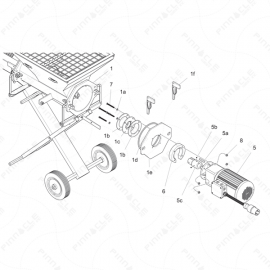 ToughTek CM-40 Motor Assembly Parts Exploded Diagram 