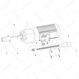 ToughTek CM-40 Motor Assembly Exploded Diagram 