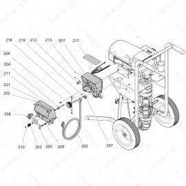 ToughTek F340e Control Box Exploded Diagram