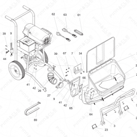 ToughTek F340e Main Unit Exploded Diagram
