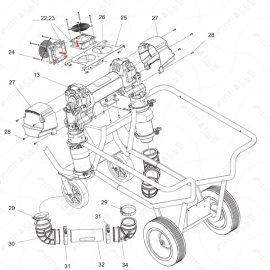 ToughTek F800e Main Unit Exploded Diagram