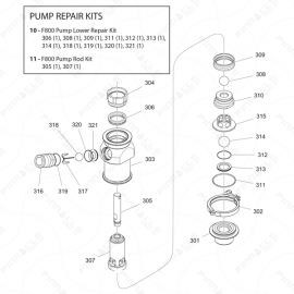 ToughTek F800e Pump Exploded Diagram