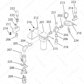ToughTek M680a Air Controls Exploded Diagram