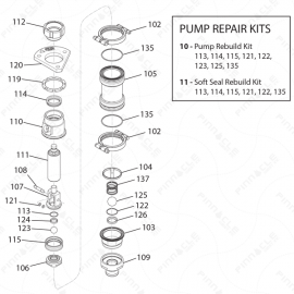 ToughTek M680a Pump Exploded Diagram