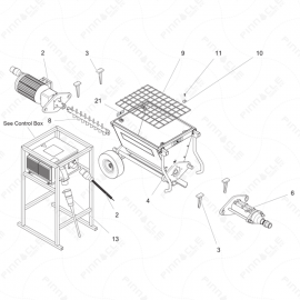 ToughTek P-20/P-30HT Main Unit Exploded Diagram