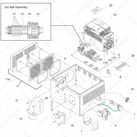 ToughTek P-20/P30X Electrical Enclosure Exploded Diagram