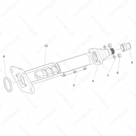ToughTek P-30HT/P-30X/P-30XHT Rotor Stator Pump Assembly Exploded Diagram 
