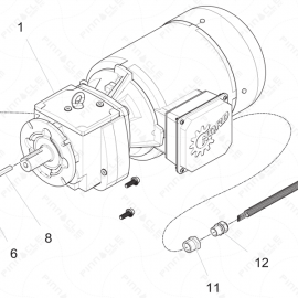 ToughTek P-40 Motor Assembly Exploded Diagram 