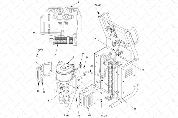 Reactor A-25 Replacement Parts