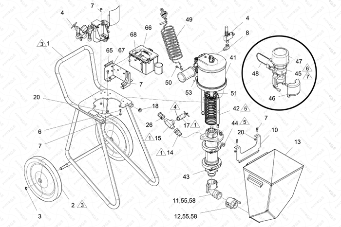 ToughTek M680a Individual Parts